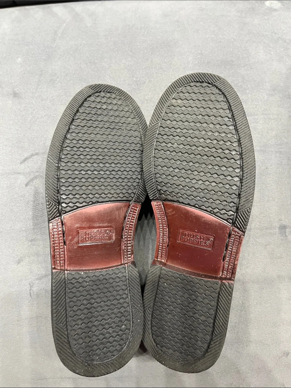 Hush Puppies Black Leather Kids Penny Loafers